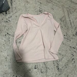 Light Pink Long Sleeve Top